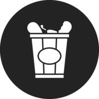 Chicken Bucket Vector Icon