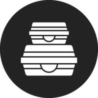 icono de vector de contenedor de alimentos