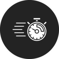 icono de vector de tiempo rápido