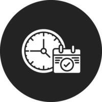 icono de vector de plan de tiempo