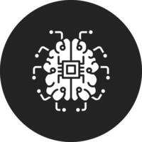 Brain Circuit Vector Icon