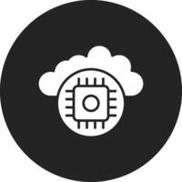 icono de vector de nube