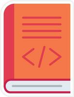 Coding Book Vector Icon