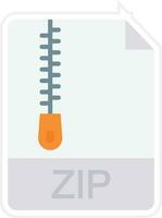 icono de vector de archivo zip