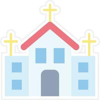 icono de vector de iglesia