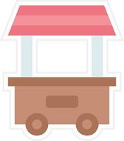 Food Cart Vector Icon