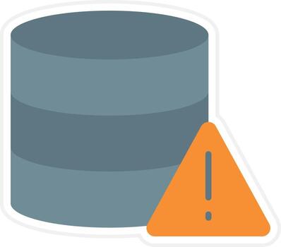 Database Alert Vector Icon