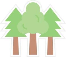 icono de vector de bosque