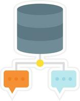 Database Chat Vector Icon