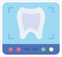 Tooth Xray Vector Icon