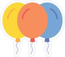 icono de vector de globos