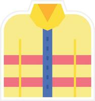 Firefighter Jacket Vector Icon