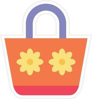 Beach Bag Vector Icon