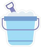 Sand Bucket Vector Icon