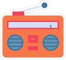 icono de vector de radio