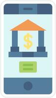 Mobile Banking Vector Icon