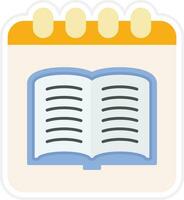 Library Calendar Vector Icon