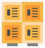 Library Locker Vector Icon