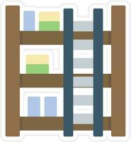 Library Ladder Vector Icon