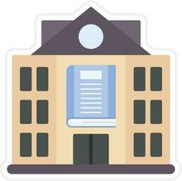 Library Building Vector Icon