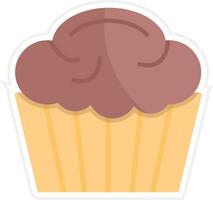 icono de vector de muffin