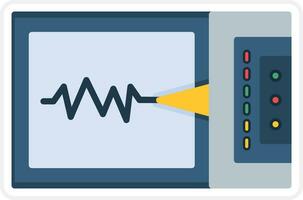 sismógrafo vector icono