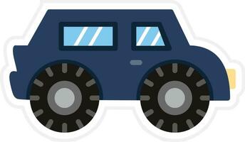 Bigfoot Car Vector Icon