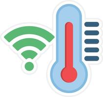 Smart Temperature Vector Icon