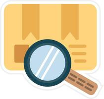 Package Search Vector Icon