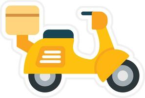 Motorbike Delivery Vector Icon