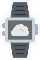 Smartwatch Weather Vector Icon