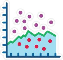 Scatter Graph Vector Icon