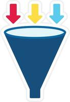 Funnel Chart Vector Icon