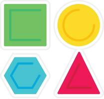 Geometric Shapes Vector Icon