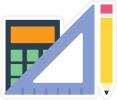 matemáticas herramientas vector icono