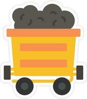 Mining Cart Vector Icon