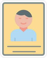 Passport Photo Vector Icon