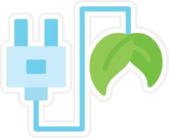 Eco Power Socket Vector Icon