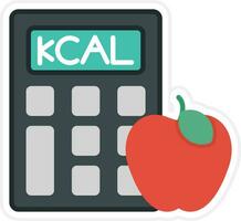 Calorie Calculator Vector Icon