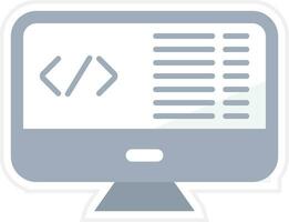 icono de vector de programación web