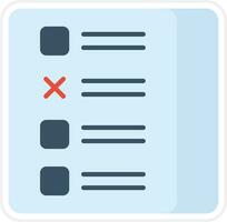 icono de vector de examen