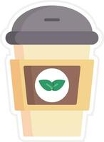 Mint Coffee Vector Icon