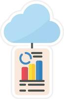 Cloud Reporting Vector Icon