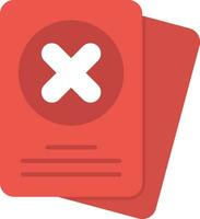 Red Card Vector Icon