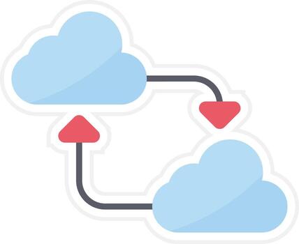 Data Synchronization Vector Icon