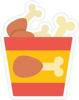 Fried Chicken Vector Icon