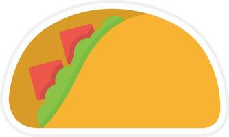 icono de vector de tacos