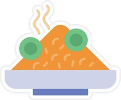 nasi goreng vector icono