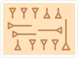 cuneiforme vector icono