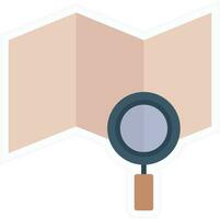 Search Map Vector Icon